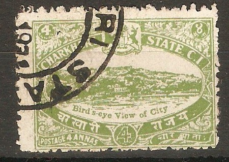 Charkhari 1931 4a Olive-green. SG48.
